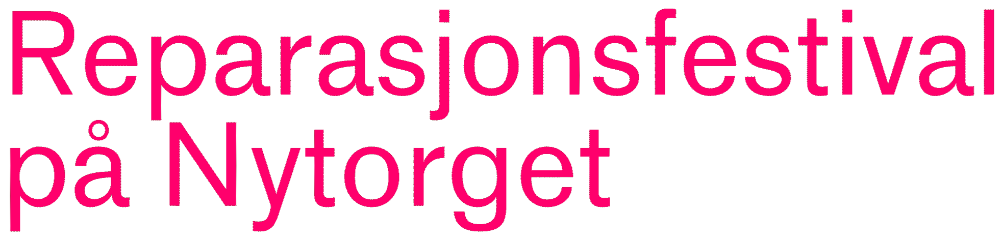 Reparasjonsfestival pÄ Nytorget